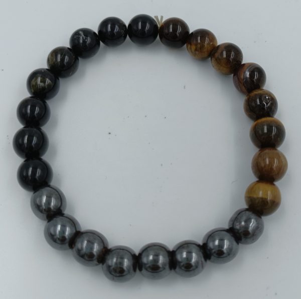 Black Tourmaline - Hematite - Tigers Eye